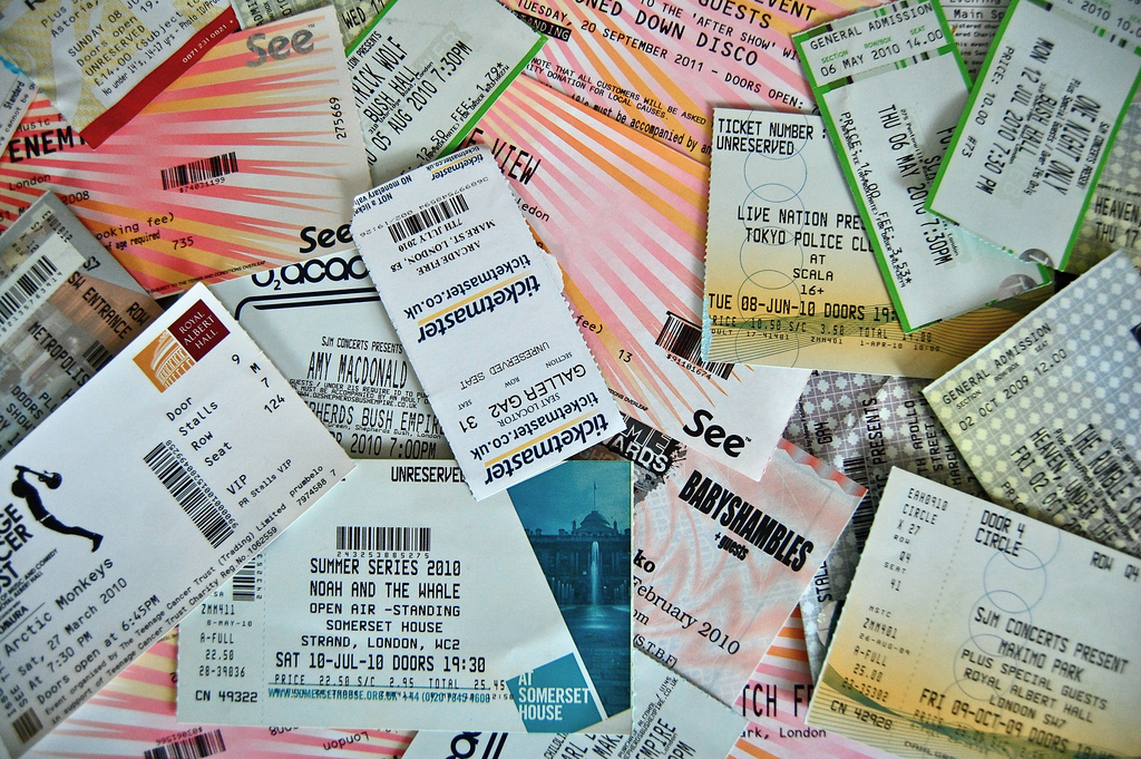 Concert Tickets collections