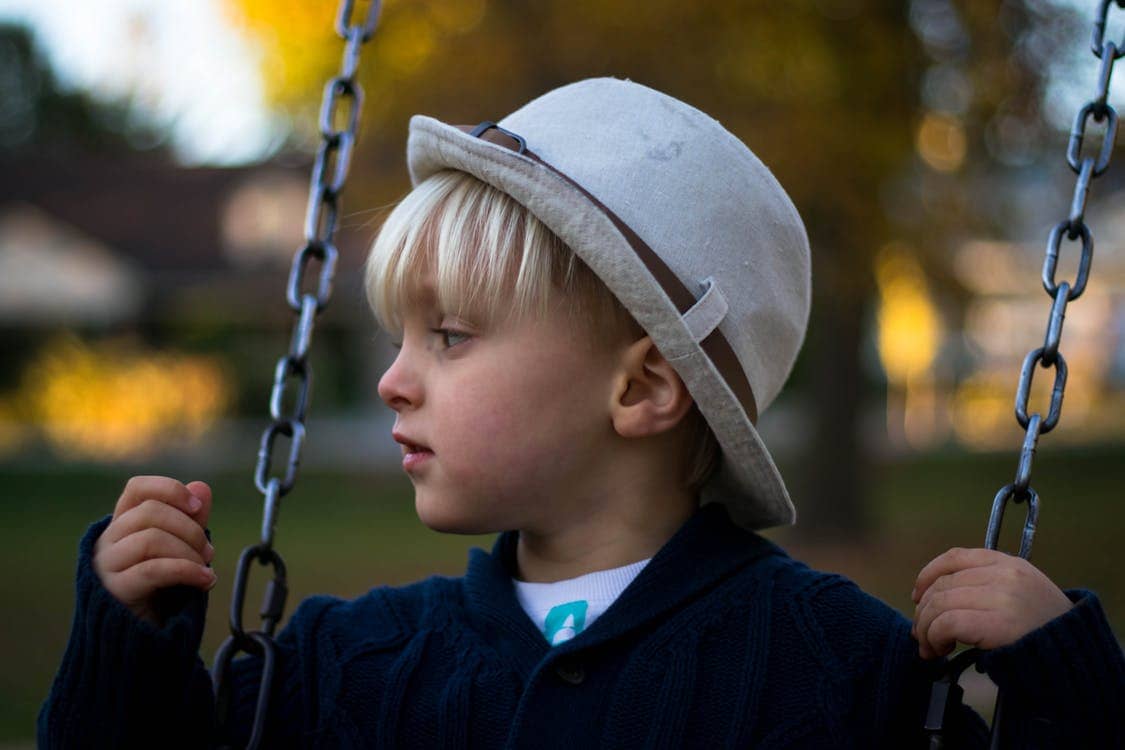 boy swinging 2