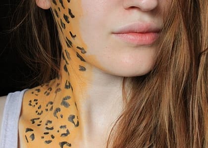 woman with body painting