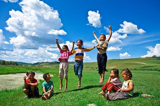 children playing